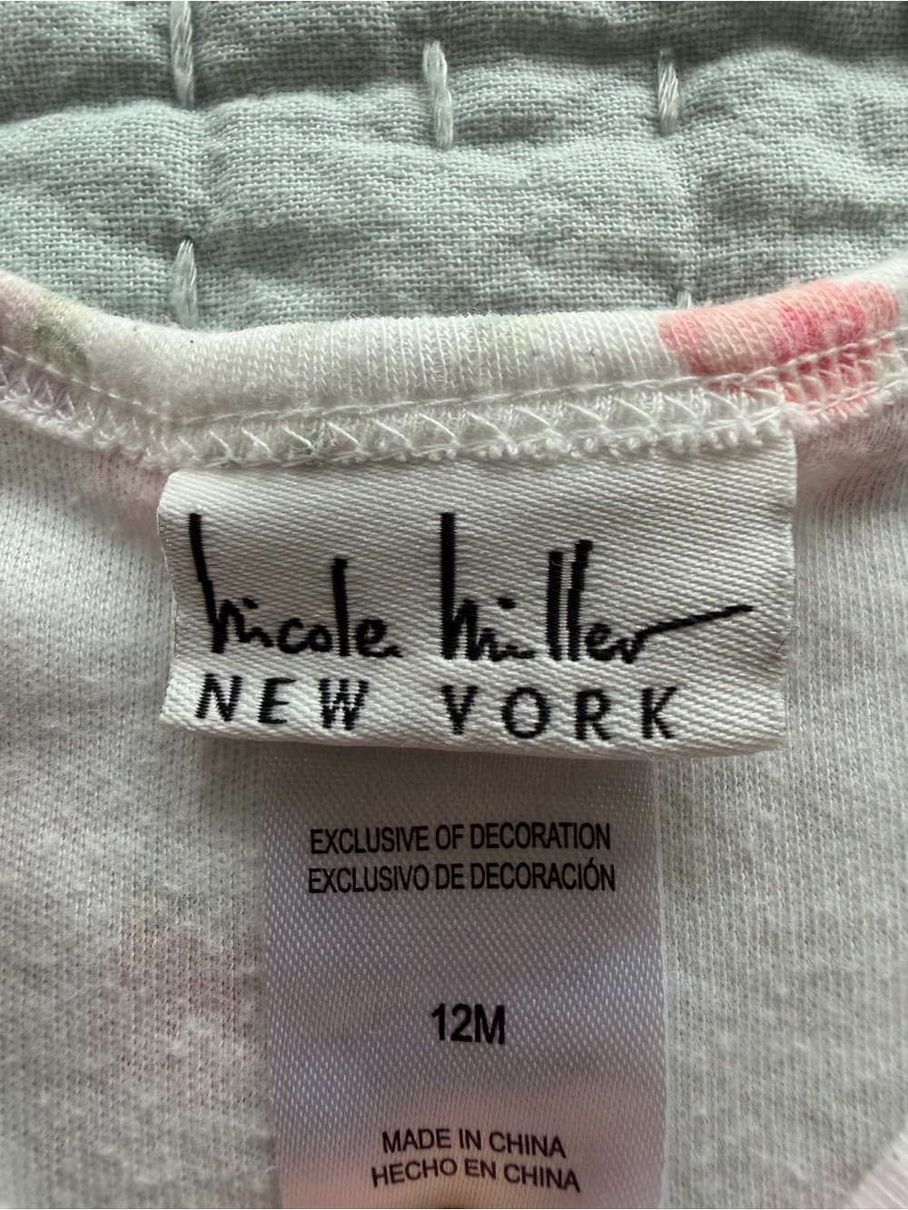 Baby Girl Bundle 5pc Nicole Miller Hanes Carter's 9-12M Floral Spring - Picture 13 of 13